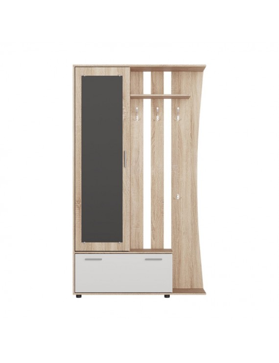 Передпокій із дзеркалом Еверест Авео-2 Дуб сонома/Білий (DTM-073850)
