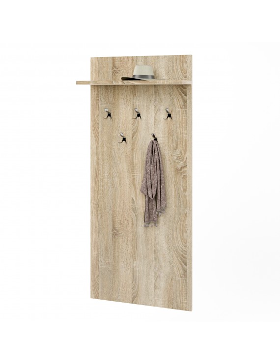 Вішалка на стіну Еверест Соната-600 60х130 см Дуб сонома (DTM-2120)