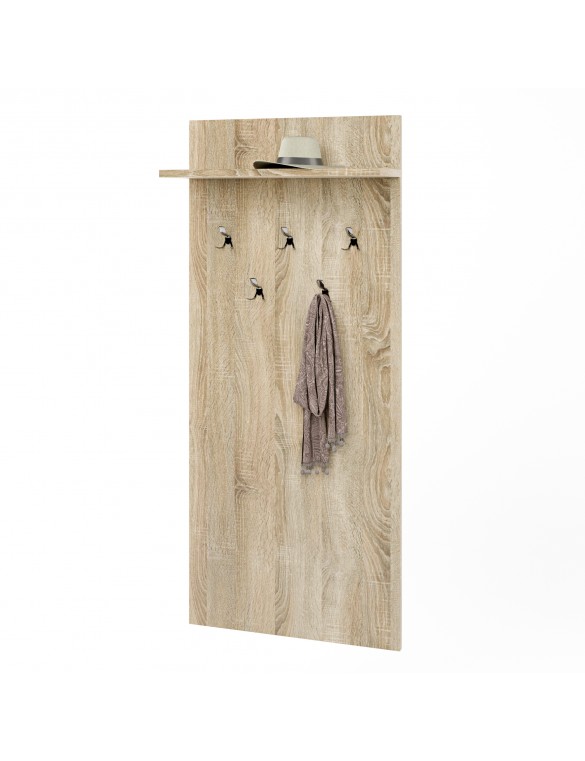 Вішалка на стіну Еверест Соната-600 60х130 см Дуб сонома (DTM-2120)