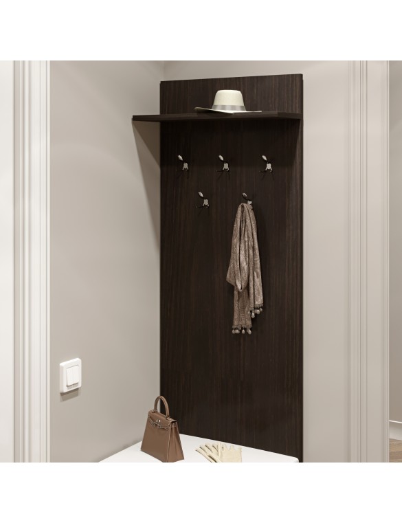 Вішалка на стіну Еверест Соната-600 60х130 см венге темний (DTM-2121)