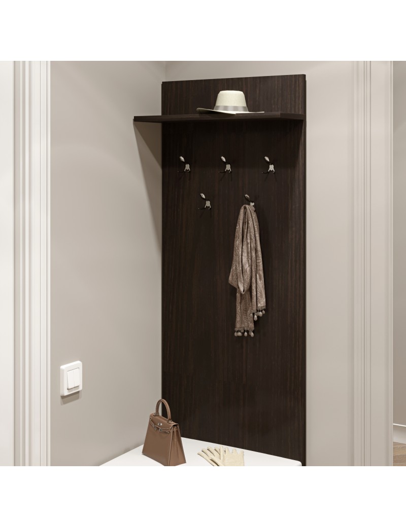 Вішалка на стіну Еверест Соната-600 60х130 см венге темний (DTM-2121)