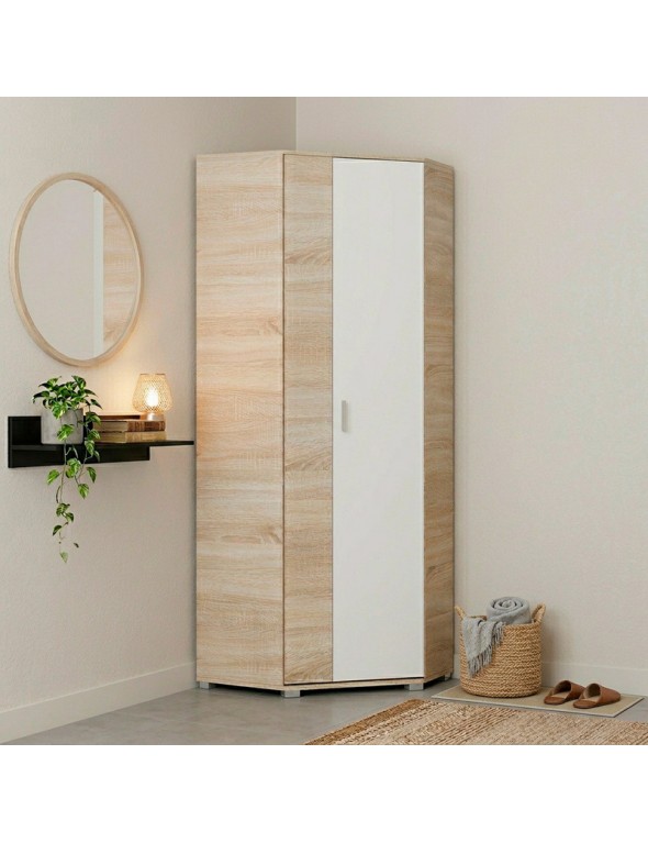 Шафа кутова Еверест Бриз ШКУ-14 Дуб сонома/Білий (DTM-073874)