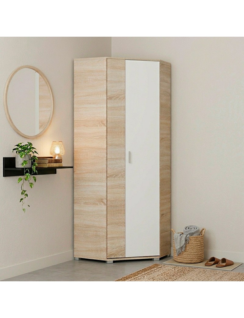 Шафа кутова Еверест Бриз ШКУ-14 Дуб сонома/Білий (DTM-073874)