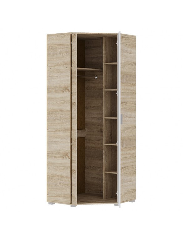 Шафа кутова Еверест Бриз ШКУ-14 Дуб сонома/Білий (DTM-073874)