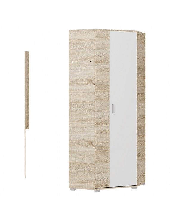 Шафа кутова Еверест Бриз ШКУ-14 Дуб сонома/Білий (DTM-073874)