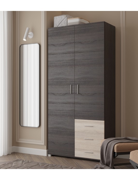 Шафа пряма з ящиками Еверест Бриз ШП-4 венге + дуб молочний (DTM-2296)