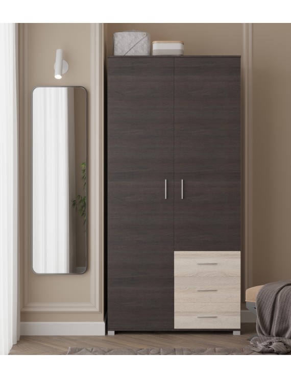 Шафа пряма з ящиками Еверест Бриз ШП-4 венге + дуб молочний (DTM-2296)