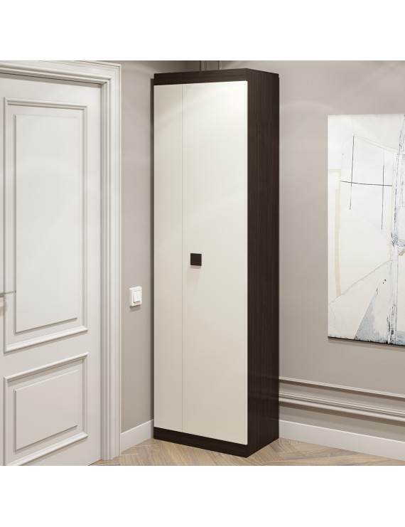 Шафа розпашна Еверест Соната-600 венге темний + білий (DTM-2309)