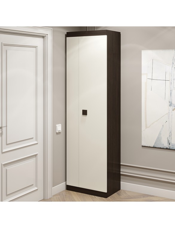 Шафа розпашна Еверест Соната-600 венге темний + білий (DTM-2309)