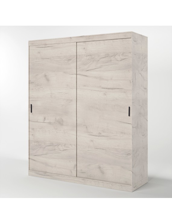 Шафа-купе Еверест Соната 1800 дводверна 180х60х217 дуб крафт білий (DTM-2669)
