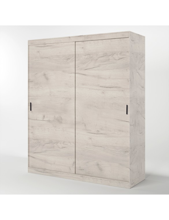 Шафа-купе Еверест Соната 1800 дводверна 180х60х217 дуб крафт білий (DTM-2669)