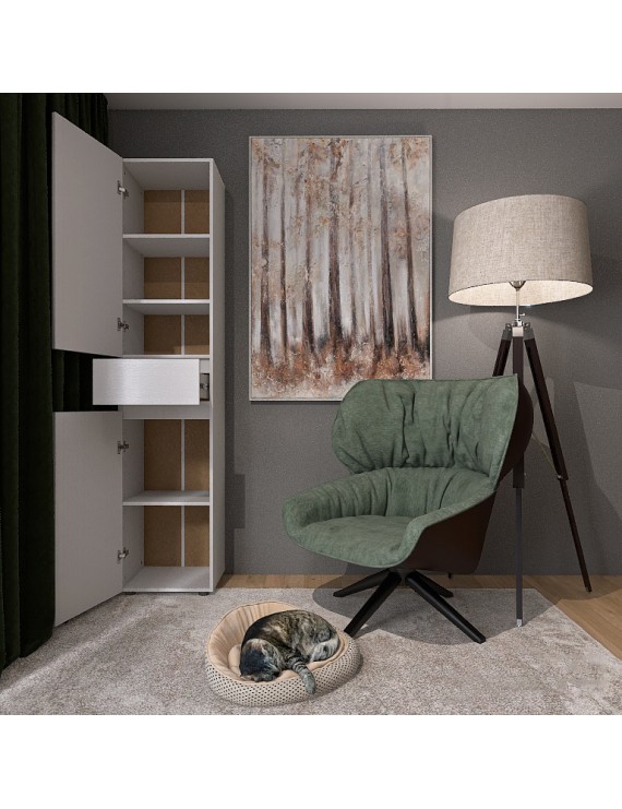 Пенал з висувним ящиком Еверест Лайт ПЛ-1 Німфея Альба (DTM-4664)