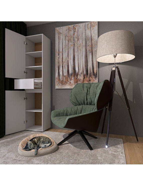 Пенал з висувним ящиком Еверест Лайт ПЛ-1 Німфея Альба (DTM-4664)