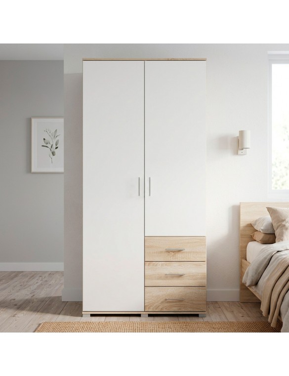 Шафа пряма з ящиками Еверест Бриз ШП-4 Дуб сонома/Білий (DTM-073875)