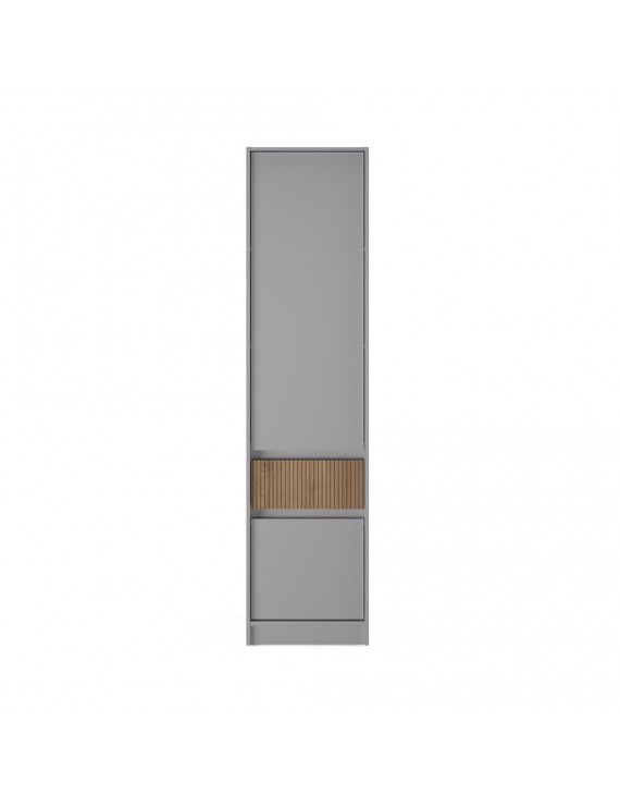 Шафа-пенал закрита з полицями та шухлядою Еверест Стайл-500 50х39х203 см Кашемір/Канелла (DTM-073572)