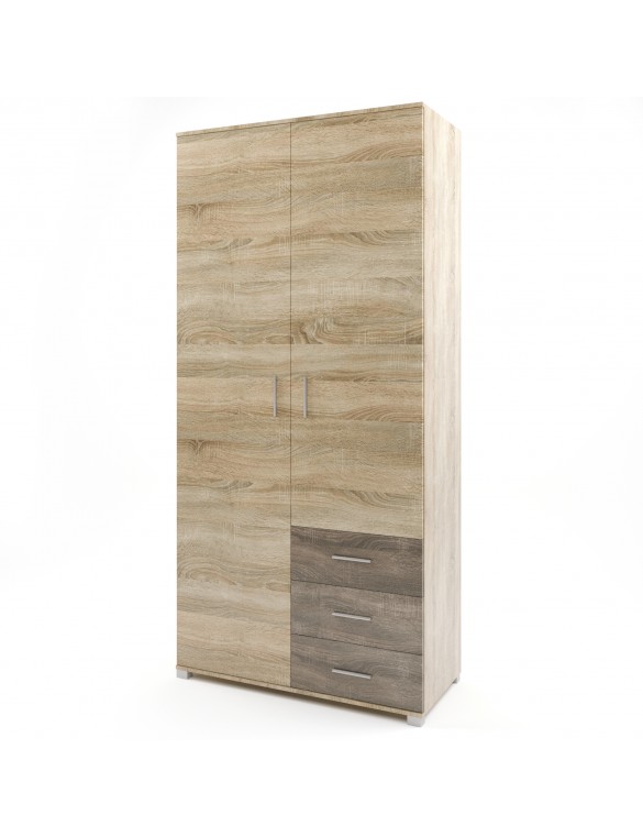 Шафа пряма з ящиками Еверест Бриз ШП-4 сонома + трюфель (DTM-2297)