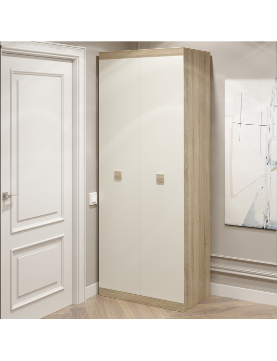 Шафа розпашна 2-х дверна Еверест Соната-800 дуб сонома + білий (DTM-2298)