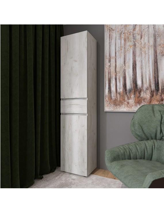 Пенал з висувним ящиком Еверест Лайт ПЛ-1 Дуб Крафт білий (DTM-071078)