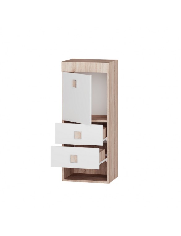 Шафа-пенал надбудова Еверест Соната дуб сонома/білий (DTM-2278)