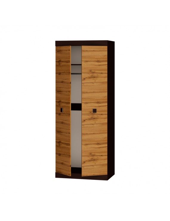 Шафа розпашна 2-х дверна Еверест Соната-800 венге темний + дуб крафт золотий (DTM-2299)