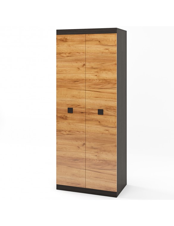 Шафа розпашна 2-х дверна Еверест Соната-800 венге темний + дуб крафт золотий (DTM-2299)