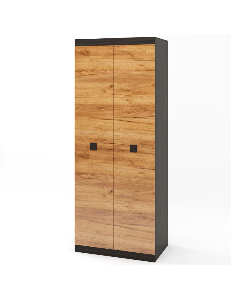 Шафа розпашна 2-х дверна Еверест Соната-800 венге темний + дуб крафт золотий (DTM-2299)
