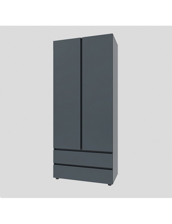 Шафа дводверна Еверест ШЛ-2 Лайт Графіт (DTM-4912)