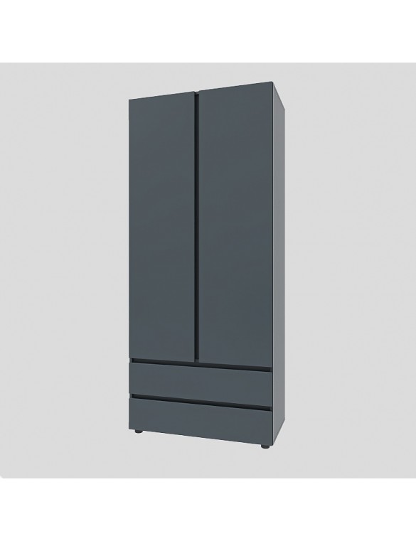 Шафа дводверна Еверест ШЛ-2 Лайт Графіт (DTM-4912)