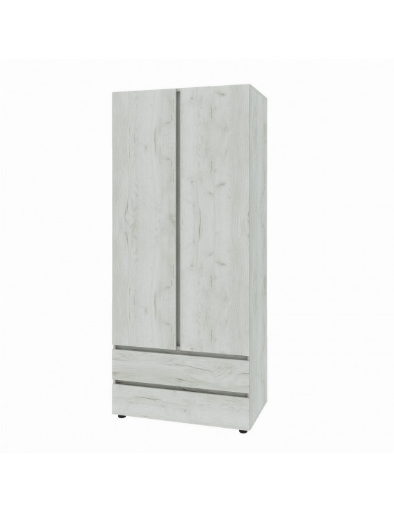 Шафа дводверна Еверест ШЛ-2 Лайт Дуб Крафт білий (DTM-071084)