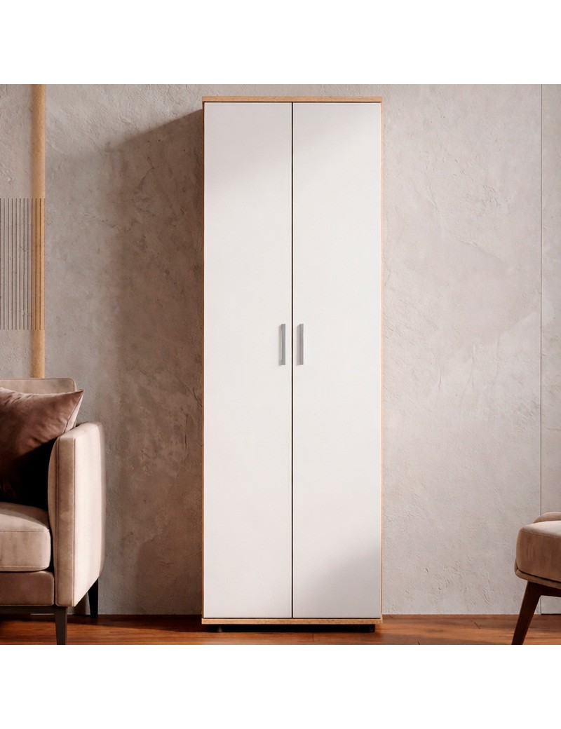 Шафа розпашна Еверест ШП-1 Дуб сонома/Білий (DTM-073857)