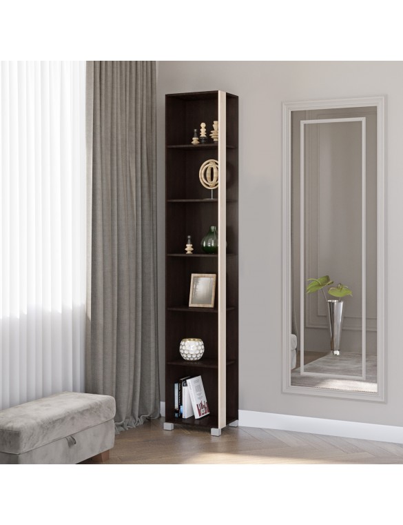 Шафа-пенал кутовий Еверест Бриз-18 венге + дуб молочний (DTM-2287)