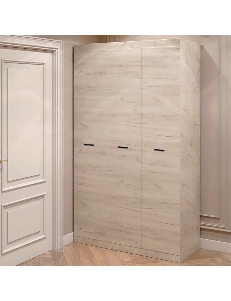 Шафа 3-х дверна Еверест Соната-1200 дуб крафт білий (DTM-2681)