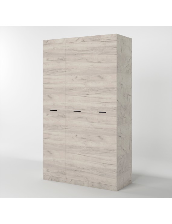 Шафа 3-х дверна Еверест Соната-1200 дуб крафт білий (DTM-2681)