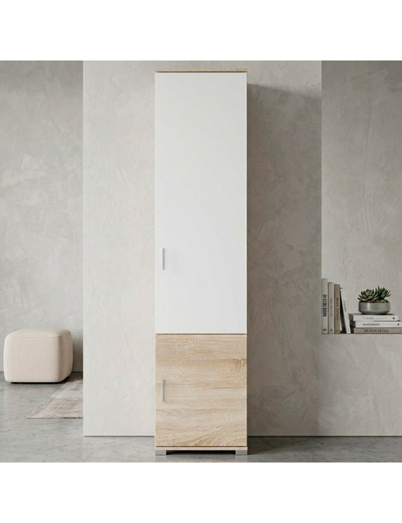 Шафа-пенал закрита Еверест Бриз-15 Дуб сонома/Білий (DTM-073869)