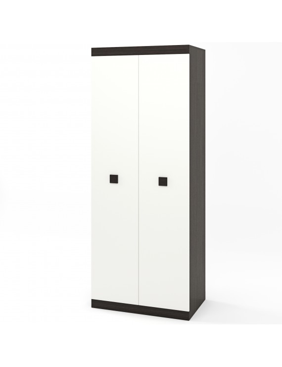 Шафа розпашна 2-х дверна Еверест Соната-800 венге темний/білий (DTM-2300)