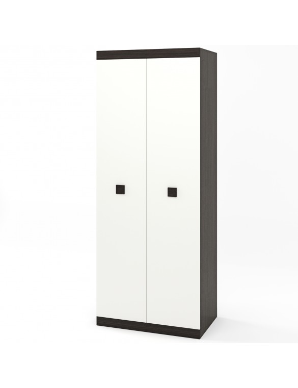 Шафа розпашна 2-х дверна Еверест Соната-800 венге темний/білий (DTM-2300)