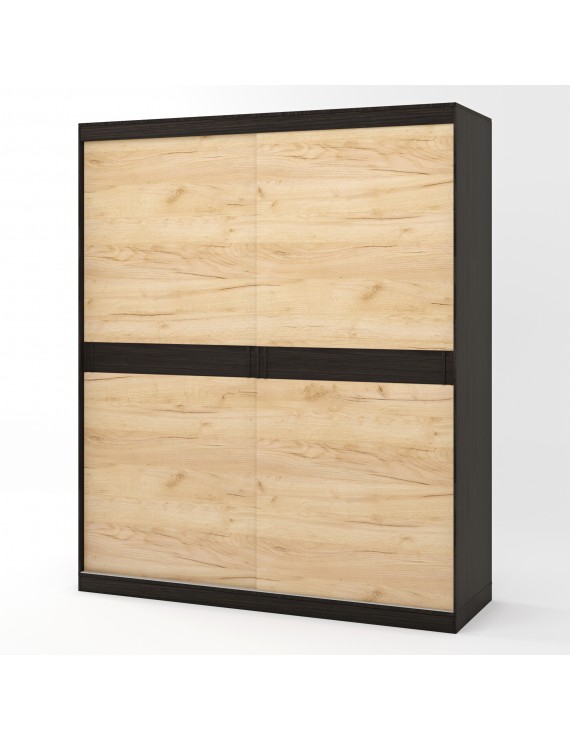 Шафа-купе Еверест Соната 1800 дводверна 180х60х217 венге темний + дуб крафт золотий (DTM-2399)