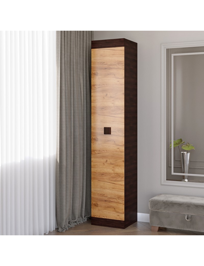 Шафа-пенал закрита Еверест Соната венге темний + дуб крафт золотий (DTM-2276)