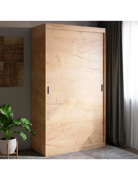 Шафа-купе Еверест Соната 1400 дводверна 140х60х217 дуб крафт золотий (DTM-2732)
