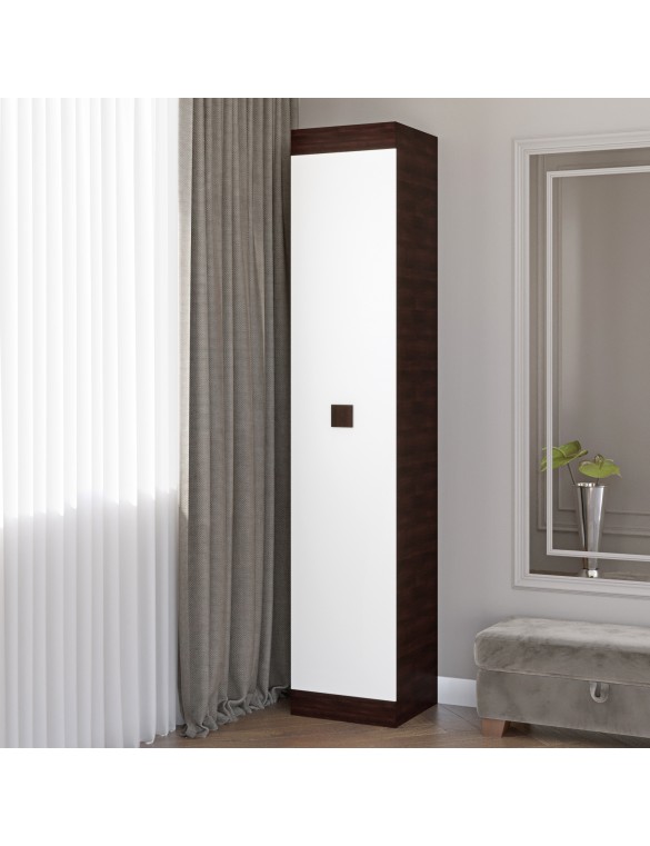 Шафа-пенал закрита Еверест Соната венге темний + білий (DTM-2277)