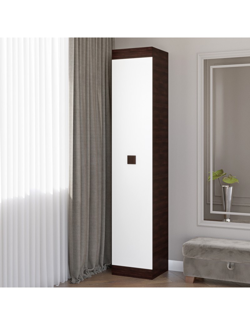 Шафа-пенал закрита Еверест Соната венге темний + білий (DTM-2277)