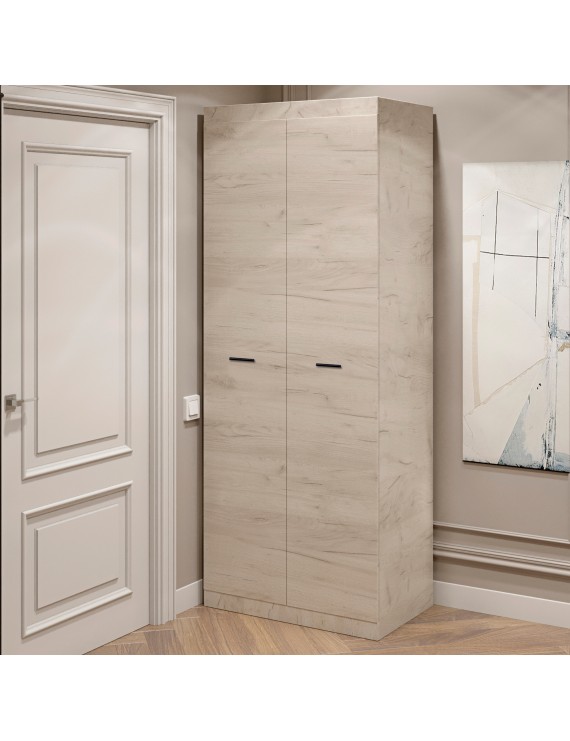 Шафа розпашна 2-х дверна Еверест Соната-800 дуб крафт білий (DTM-2687)