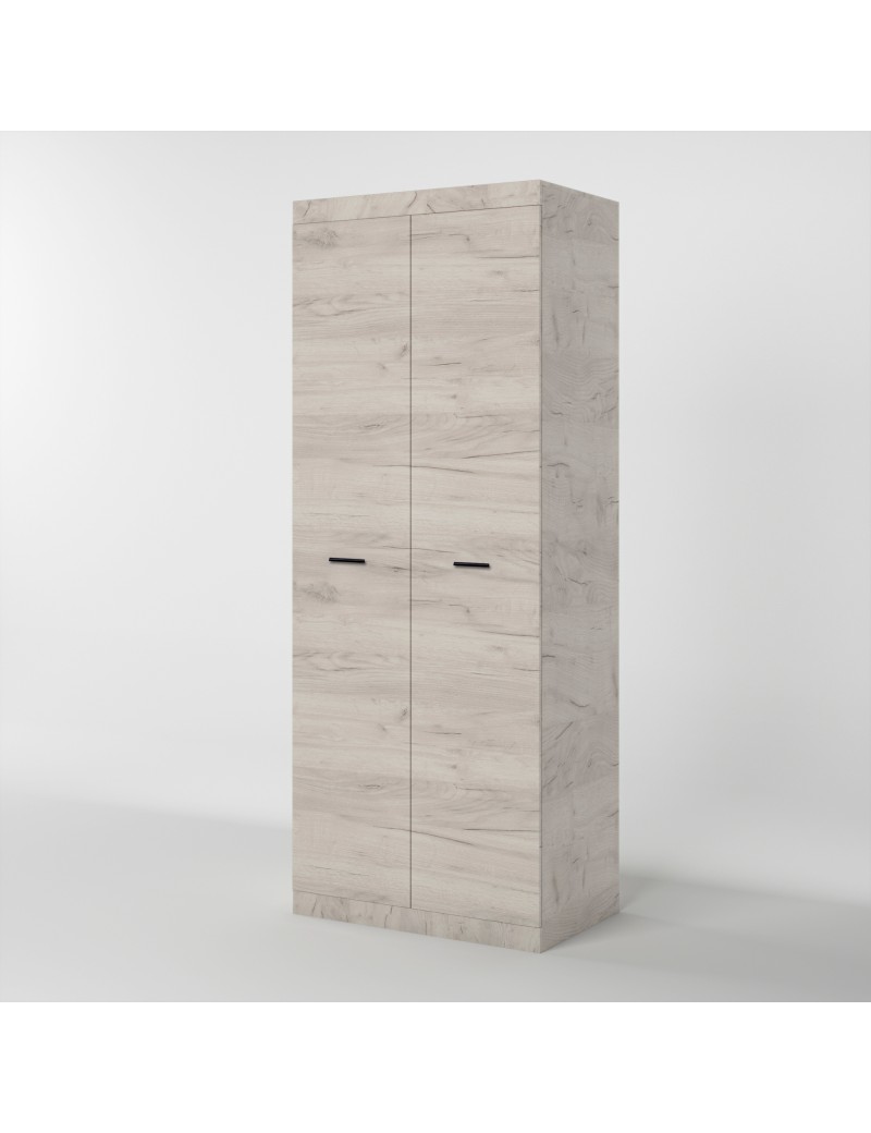 Шафа розпашна 2-х дверна Еверест Соната-800 дуб крафт білий (DTM-2687)