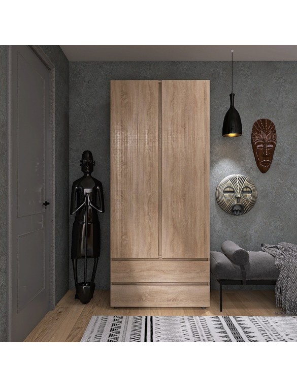 Шафа дводверна Еверест ШЛ-2 Лайт Дуб сонома (DTM-4675)