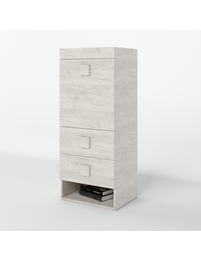 Шафа-пенал надставка Еверест Соната дуб крафт білий (DTM-2733)