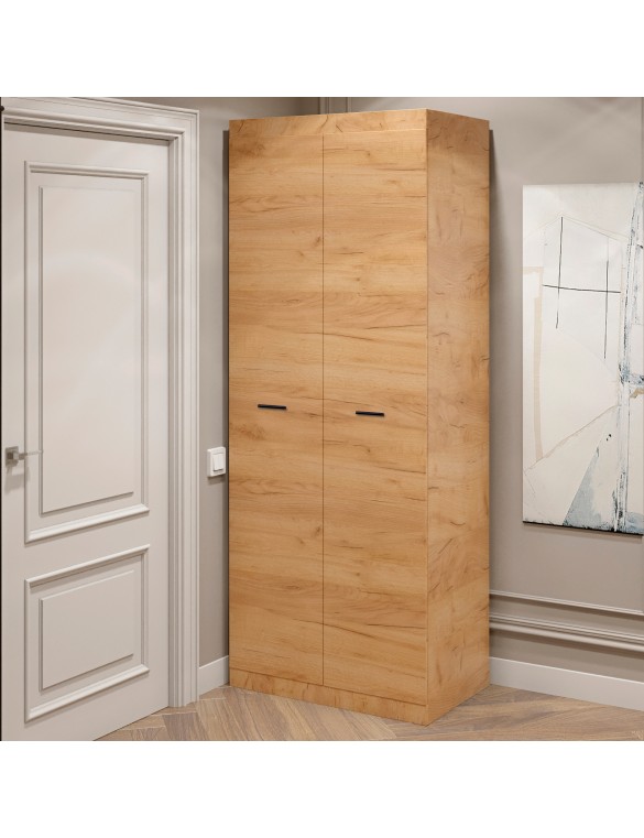 Шафа розпашна 2-х дверна Еверест Соната-800 дуб крафт золотий (DTM-2688)