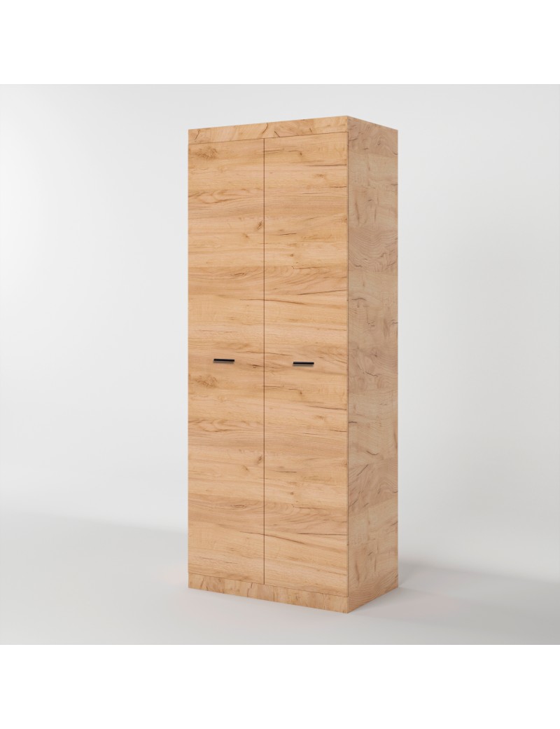 Шафа розпашна 2-х дверна Еверест Соната-800 дуб крафт золотий (DTM-2688)