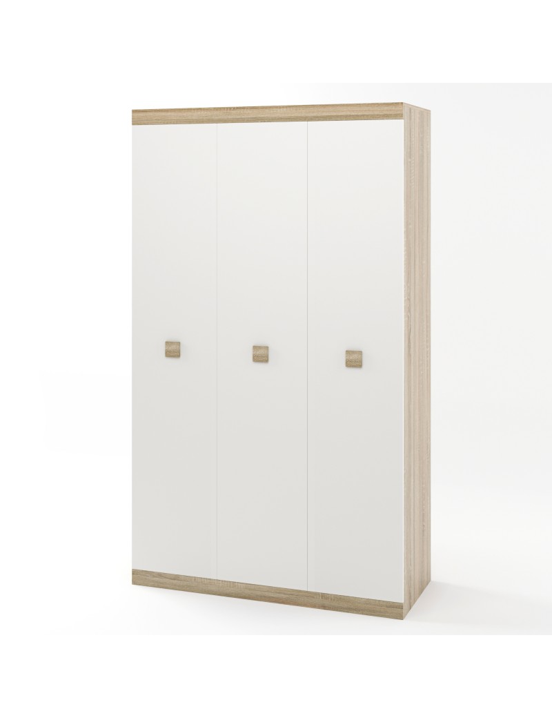 Шафа 3-х дверна Еверест Соната-1200 дуб сонома + білий (DTM-2293)