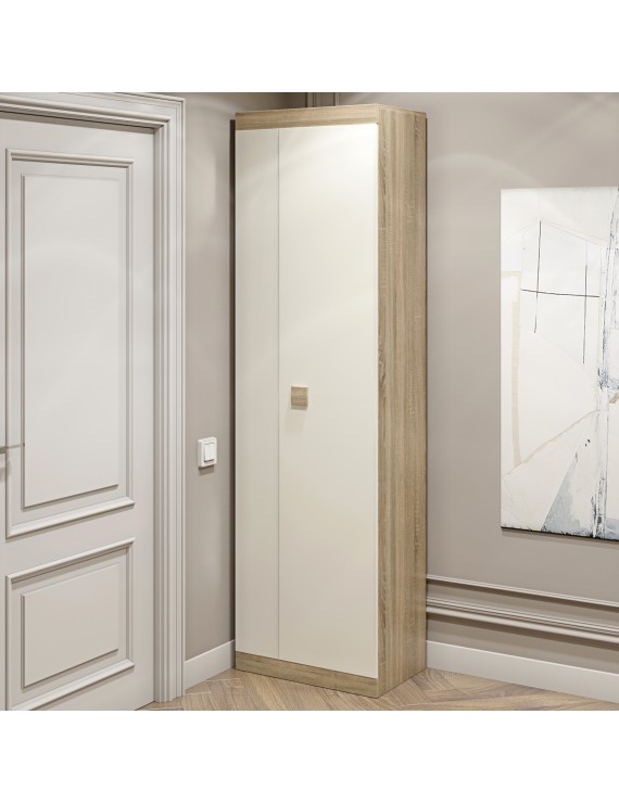 Шафа розпашна Еверест Соната-600 дуб сонома + біла (DTM-2307)