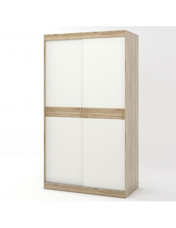 Шафа-купе Еверест Соната 1200 дводверна 120х60х217 дуб сонома+білий (DTM-2392)
